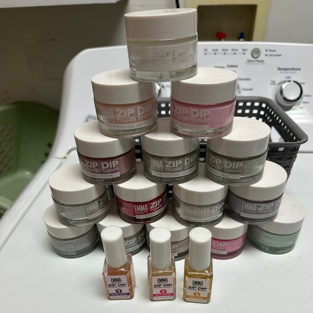 20pcs - Lot of EMMA Beauty Zip Dip Nail Powder